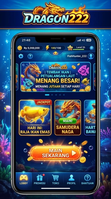 Tampilan antarmuka dragon222 yang intuitif dan menarik.